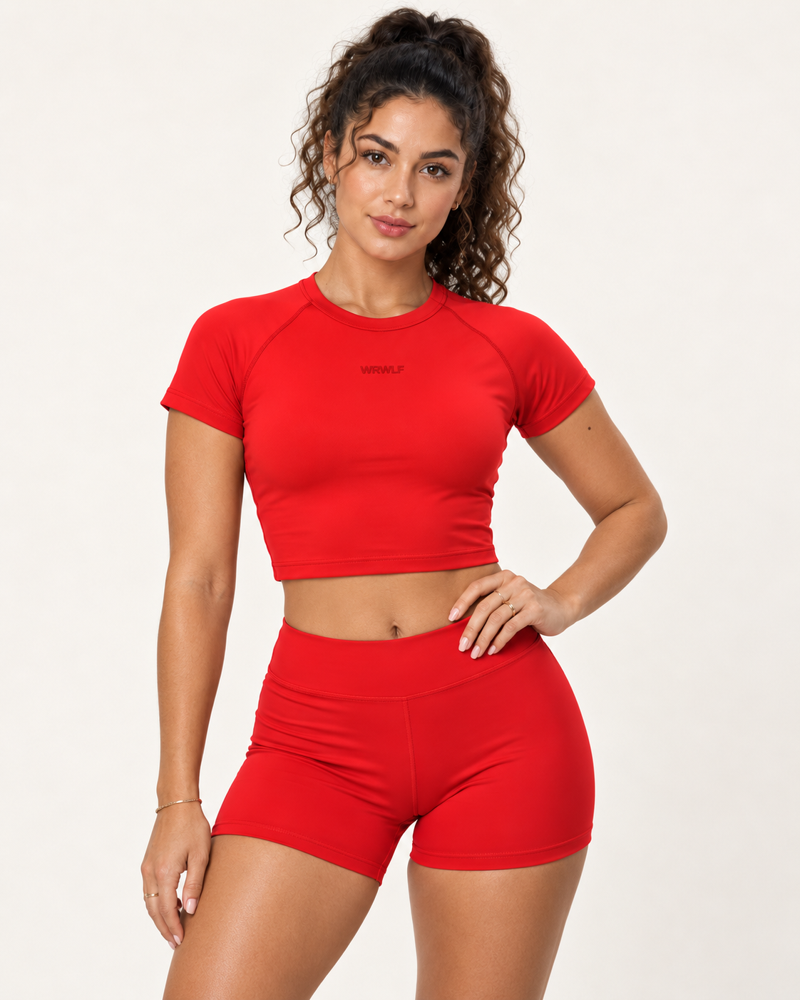 Motion Crop Top Red