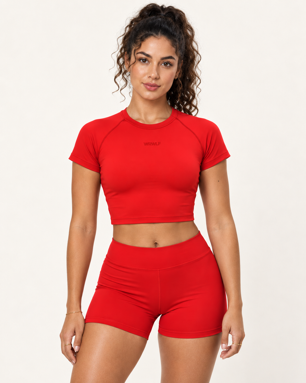 Motion Crop Top Red