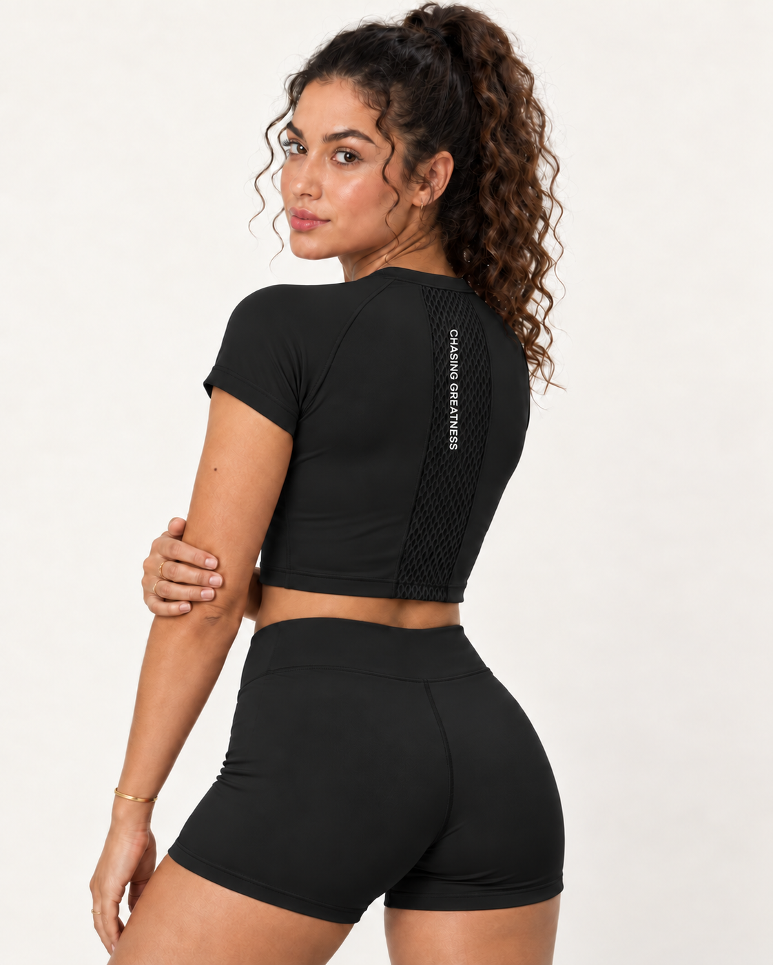 Motion Crop Top Black