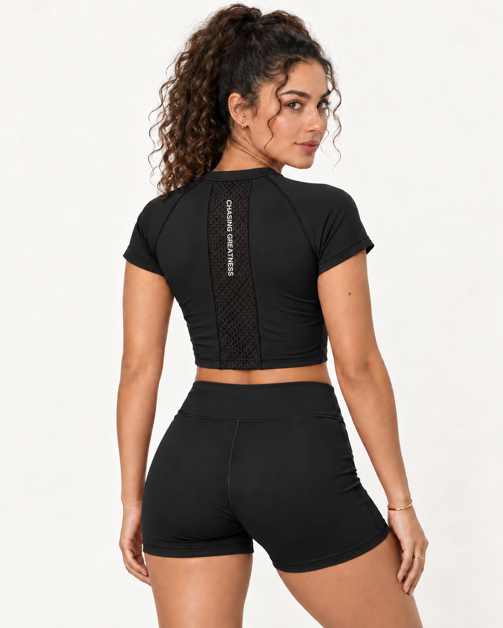 Motion Crop Top Black